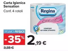Regina - Carta Igienica Sensation Regina - Carta Igienica Sensation