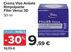 Venus - Crema Viso Antietà Rimpolpante Filler 3d Venus - Crema Viso Antietà Rimpolpante Filler 3d