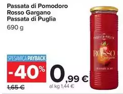 Rosso Gargano - Passata Di Pomodoro Passata Di Puglia Rosso Gargano - Passata Di Pomodoro Passata Di Puglia