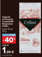 Cellini - Capsule Al Ginseng Compatibili Nespresso Cellini - Capsule Al Ginseng Compatibili Nespresso
