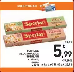 Sperlari - Torrone Alla Nocciola Sperlari - Torrone Alla Nocciola