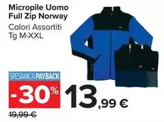 Norway - Micropile Uomo Full Zip Norway - Micropile Uomo Full Zip