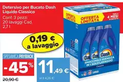 Dash - Detersivo Per Bucato Liquido Classico Dash - Detersivo Per Bucato Liquido Classico