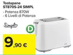 Simpl - Tostapane ST870S-24 Simpl - Tostapane ST870S-24