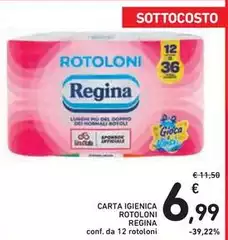 Regina - Carta Igienica Rotoloni Regina - Carta Igienica Rotoloni