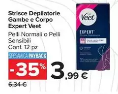 Veet - Strisce Depilatorie Gambe E Corpo Expert Veet - Strisce Depilatorie Gambe E Corpo Expert