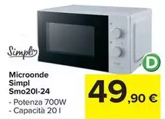 Simpl - Microonde Smo20L-24 Simpl - Microonde Smo20L-24
