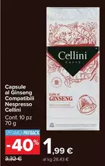 Cellini - Capsule Al Ginseng Compatibili Nespresso Cellini - Capsule Al Ginseng Compatibili Nespresso