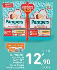 Pampers - Mutandino, Pannolini Baby-Dry Pampers - Mutandino, Pannolini Baby-Dry