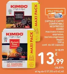 Kimbo - Capsule Caffè Compatibili Nespresso Kimbo - Capsule Caffè Compatibili Nespresso