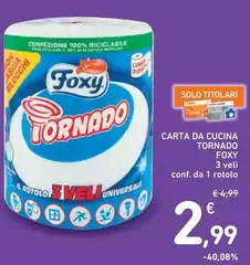 Foxy - Carta Da Cucina Tornado Foxy - Carta Da Cucina Tornado