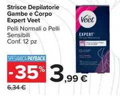 Veet - Strisce Depilatorie Gambe E Corpo Expert Veet - Strisce Depilatorie Gambe E Corpo Expert