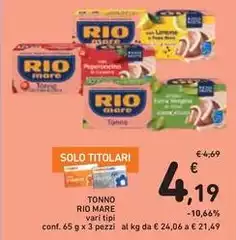 Rio Mare - Tonno Rio Mare - Tonno
