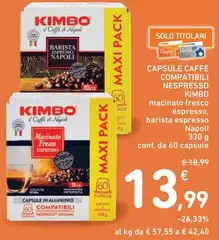 Kimbo - Capsule Caffè Compatibili Nespresso Kimbo - Capsule Caffè Compatibili Nespresso