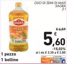 Sagra - Olio Di Semi Di Mais Sagra - Olio Di Semi Di Mais