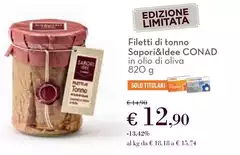 Conad -  Filetti Di Tonno Sapori&Idee