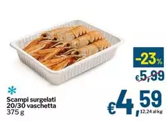 Scampi Surgelati 20/30 Vaschetta Scampi Surgelati 20/30 Vaschetta