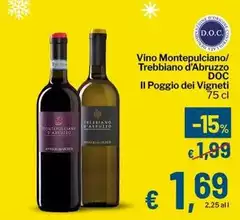 Il poggio dei vigneti - Vino Montepulciano/Trebbiano D'Abruzzo DOC Il poggio dei vigneti - Vino Montepulciano/Trebbiano D'Abruzzo DOC