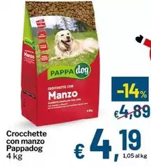 Pappa Dog - Crocchette Con Manzo Pappa Dog - Crocchette Con Manzo