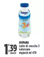 Humana - Latte Di Crescita 3 Naturcare Mypack