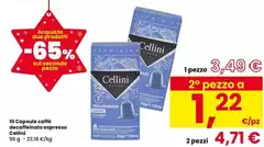 Cellini - 10 Capsule Caffè Decoffeinato Espresso