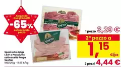 Senfter - Speck Alto Dige I.G.P. Procciolito Cotto Scelto Praga Senfter - Speck Alto Dige I.G.P. Procciolito Cotto Scelto Praga