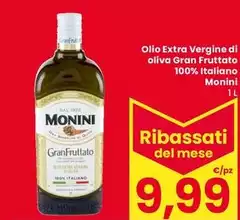 Monini - Olio Extra Vergine Di Oliva Gran Fruttato 100% Italiano Monini - Olio Extra Vergine Di Oliva Gran Fruttato 100% Italiano