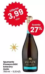 Zonin - Spumante Prosecco DOC Extra Dry Zonin - Spumante Prosecco DOC Extra Dry
