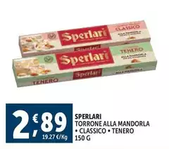 Sperlari - Torrone Alla Mandorla Classico Sperlari - Torrone Alla Mandorla Classico