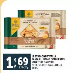 Le Stagioni D'Italia - Pasta All'Uovo Con Grano Senatore Cappelli Le Stagioni D'Italia - Pasta All'Uovo Con Grano Senatore Cappelli