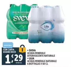 Sveva - Acqua Minerale Effervescente Naturale Sveva - Acqua Minerale Effervescente Naturale