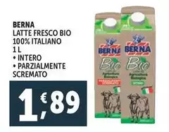 Berna - Latte Fresco Bio 100% Italiano Berna - Latte Fresco Bio 100% Italiano