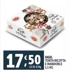 Sigel - Torta Ricotta E Mandorle Sigel - Torta Ricotta E Mandorle
