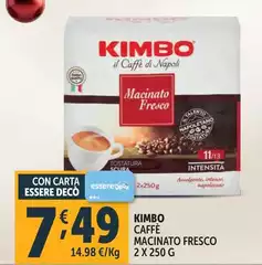 Kimbo - Caffè Macinato Fresco Kimbo - Caffè Macinato Fresco