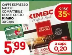Kimbo - Caffè Espresso Napoli Compatibile Dolce Gusto
