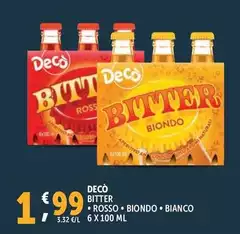 Deco - Bitter Rosso/Biondo/Bianco Deco - Bitter Rosso/Biondo/Bianco