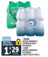 Sveva/Lilia - Acqua Minerale Effervescente Naturale Sveva/Lilia - Acqua Minerale Effervescente Naturale