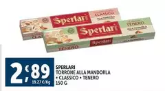 Sperlari - Torrone Alla Mandorla Classico/Tenero Sperlari - Torrone Alla Mandorla Classico/Tenero
