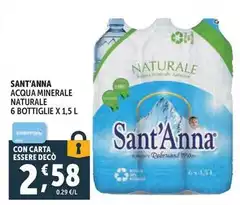 Sant'Anna - Acqua Minerale Naturale 6 Bottiglie Sant'Anna - Acqua Minerale Naturale 6 Bottiglie
