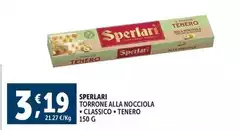 Sperlari - Torrone Alla Nocciola Classico/Tenero Sperlari - Torrone Alla Nocciola Classico/Tenero