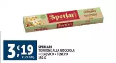 Sperlari - Torrone Alla Nocciola Classico/ Tenero Sperlari - Torrone Alla Nocciola Classico/ Tenero