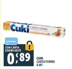Cuki - Carta Forno Cuki - Carta Forno