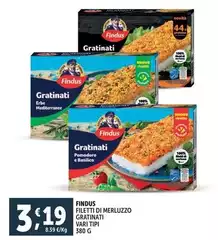Findus - Filetti Di Merluzzo Gratinati Findus - Filetti Di Merluzzo Gratinati