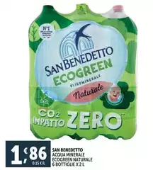 San Benedetto - Acqua Minerale Ecogreen Naturale San Benedetto - Acqua Minerale Ecogreen Naturale