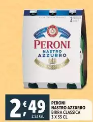 Peroni - Nastro Azzurro Birra Classica Peroni - Nastro Azzurro Birra Classica