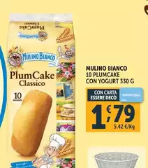Mulino Bianco - 10 Plumcake Con Yogurt Mulino Bianco - 10 Plumcake Con Yogurt