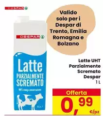 Despar - Latte UHT Parzialmente Scremato Despar - Latte UHT Parzialmente Scremato