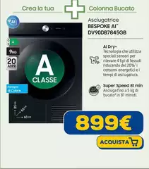 Samsung - Asciugatrice Bespoke Ai DV90DB7845GB Samsung - Asciugatrice Bespoke Ai DV90DB7845GB