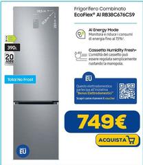 Samsung - Frigorifero Combinato EcoFlex Al RB38C676CS9