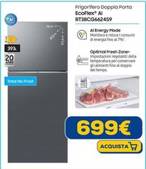 Samsung - Frigorifero Doppia Porta EcoFlex Al RT38CG6624S9